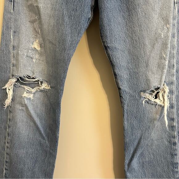 Levi's 501 Y2K Vintage Straight Leg Jeans Light Wash - Picture 3 of 15